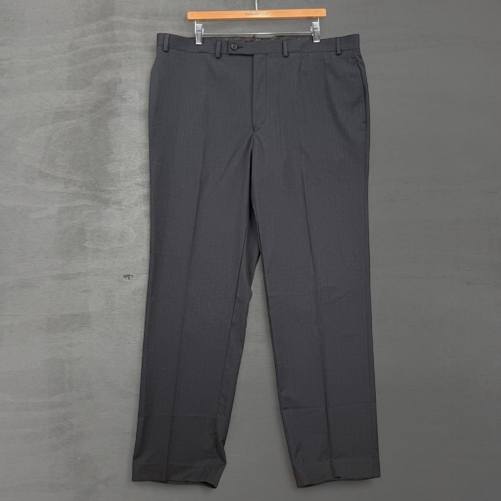 NEW Lauren Ralph Lauren Dress Pants Charcoal Gray Flat Front 40 X 32